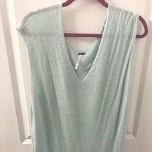 Mint Sleeveless Free People Knit Sweater size S